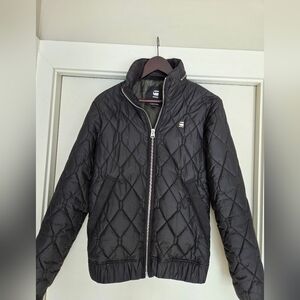 G-Star Men's Black Quilted Jacket